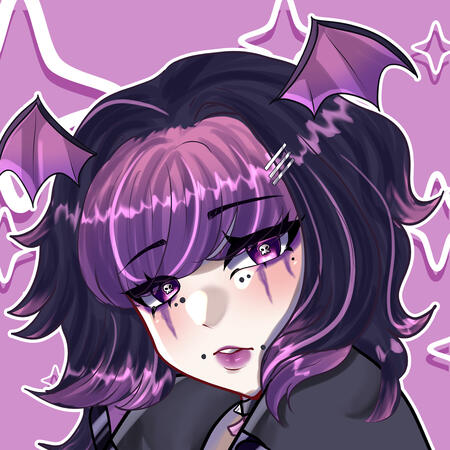 Picture of Vexara looking at the viewer witha forlorn expression